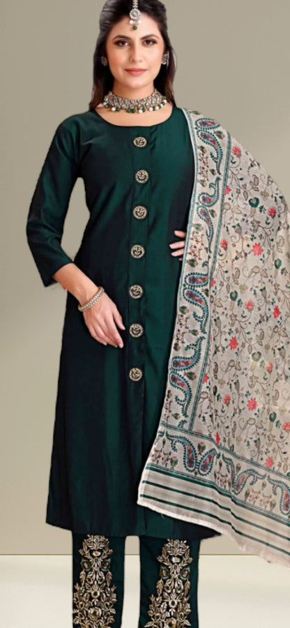 Modal silk salwar suit