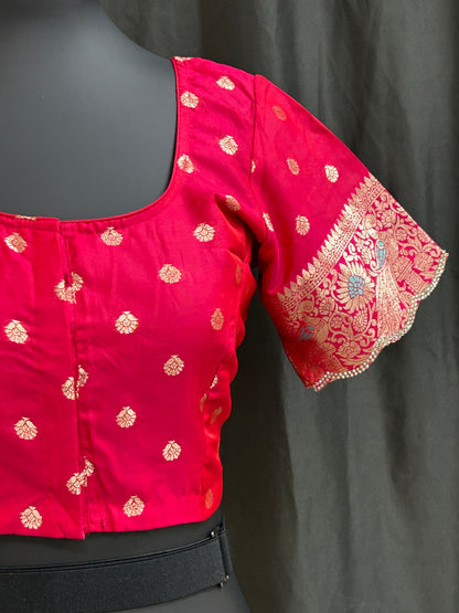Banarasi silk blouse by Kurti Connection USA