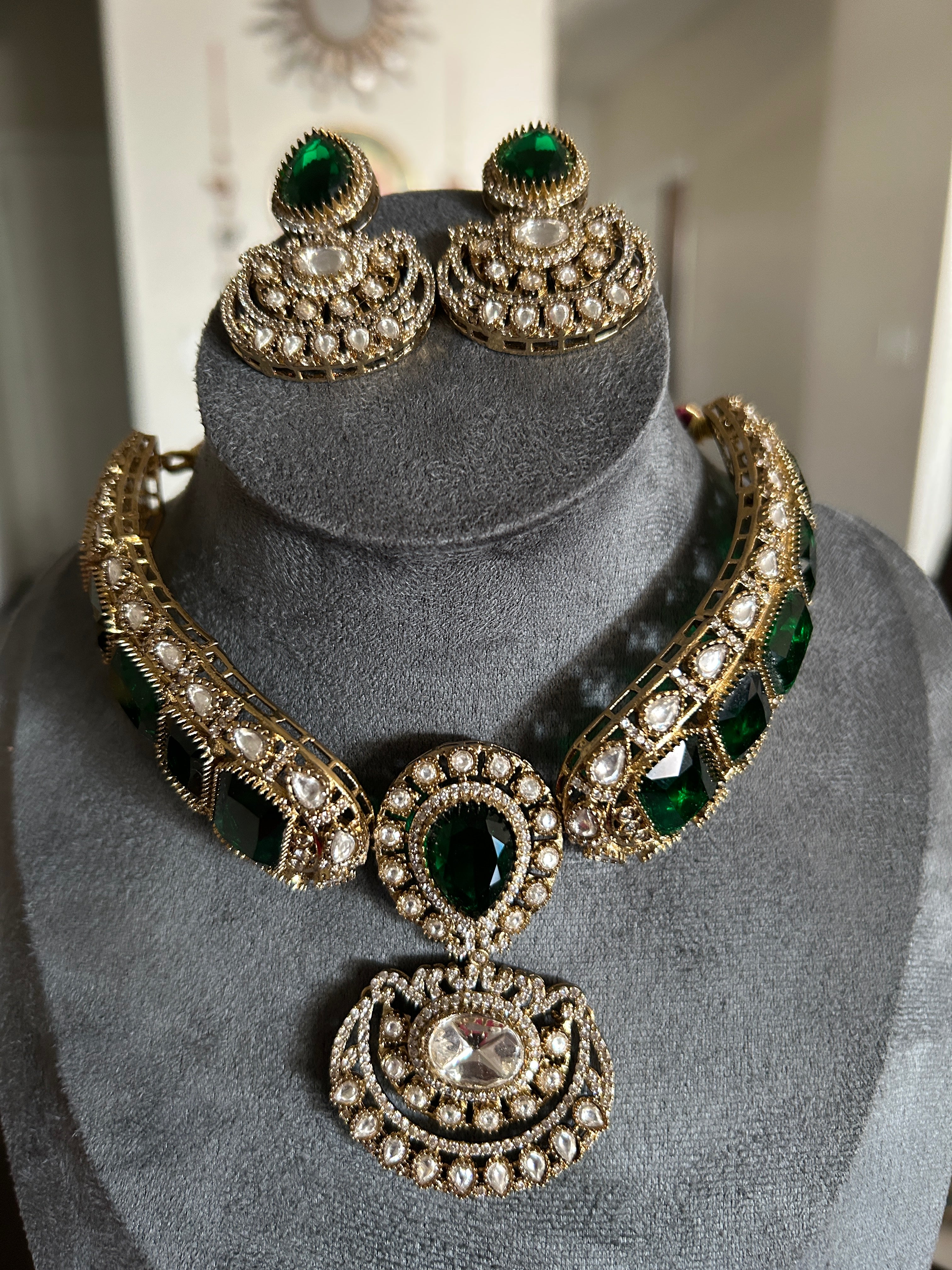 Moissanite necklace set
