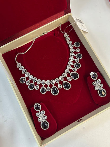 Purple : AD Necklace set