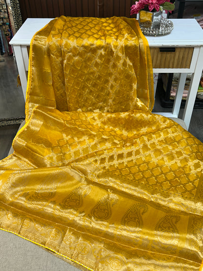 Tissue organza saree