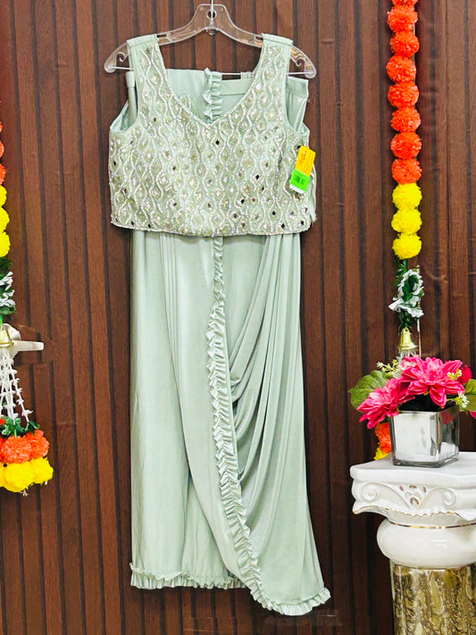 Readymade saree with blouse