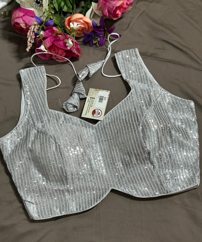 Silver blouse
