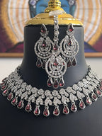 Wine wonder : necklace set by Kurti Connection USA