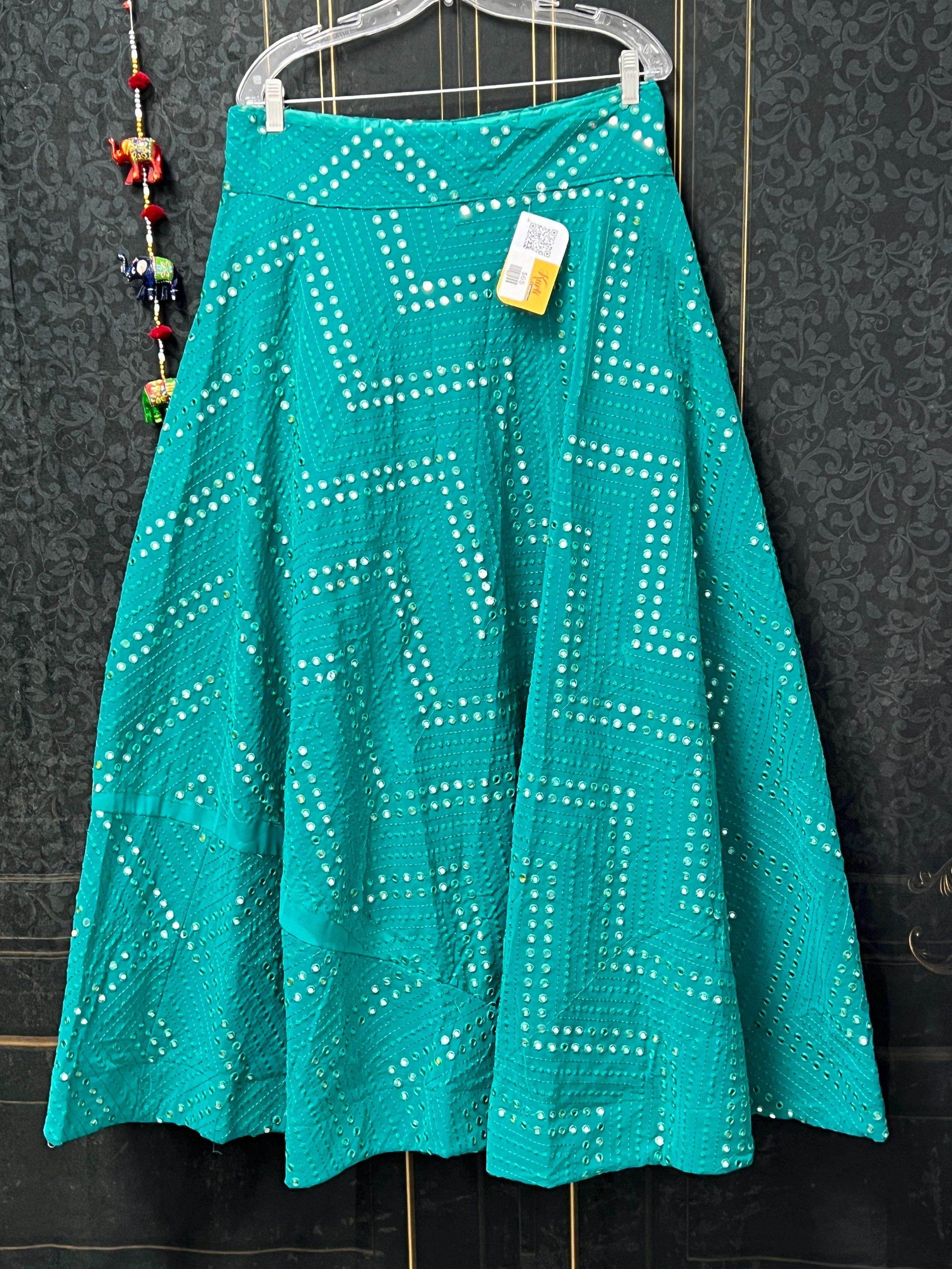 Mirror work lehenga - Kurti Connection USA