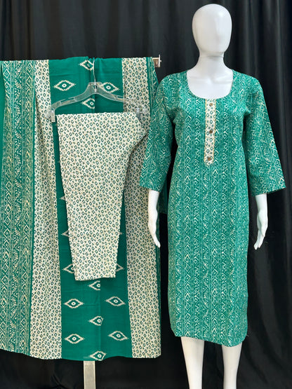 Cotton salwar suit / printed salwar suit