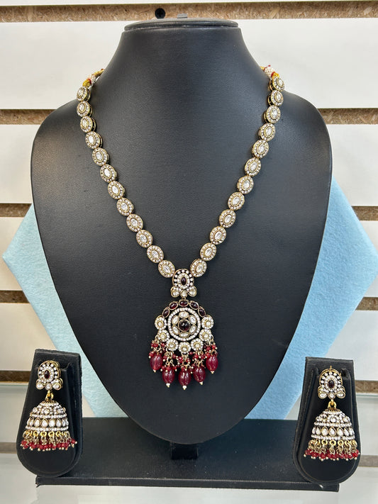 Moissanite necklace set