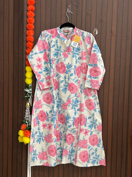 Cotton Kurti pant set : SALE