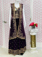 Dark Purple Lehenga Choli Set - Kurti Connection USA