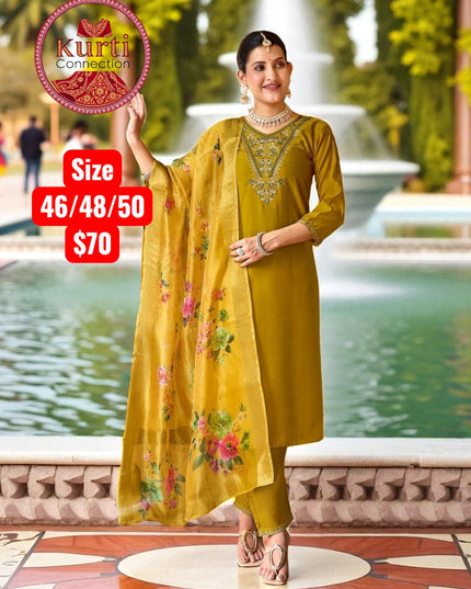 Malhar : Plus size Kurti sets