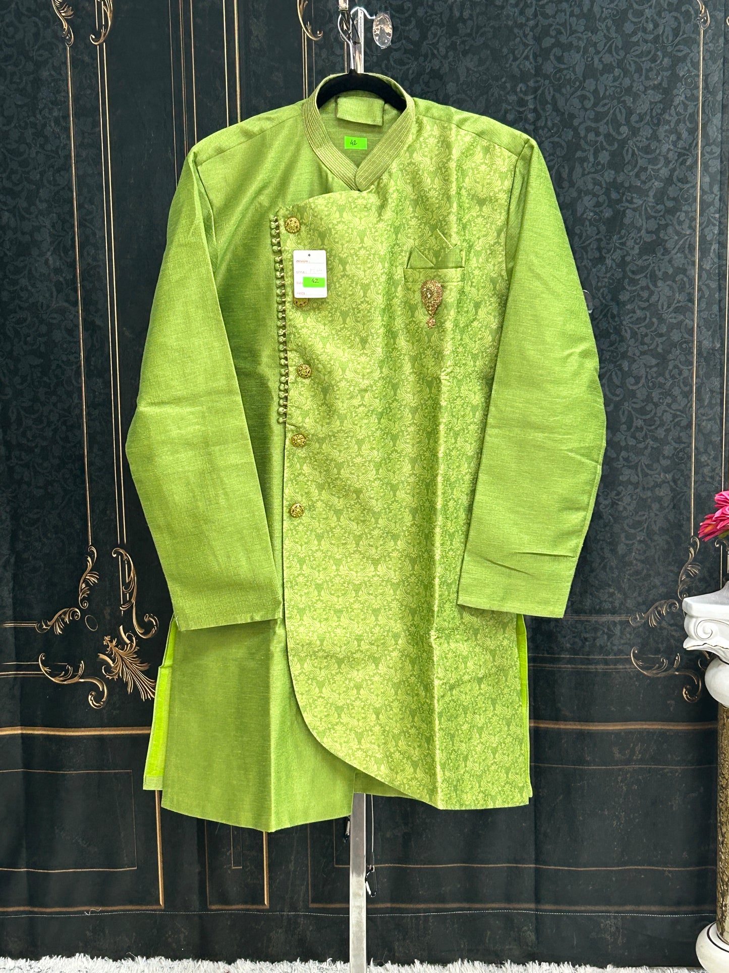 Silk sherwani set | men’s kurta