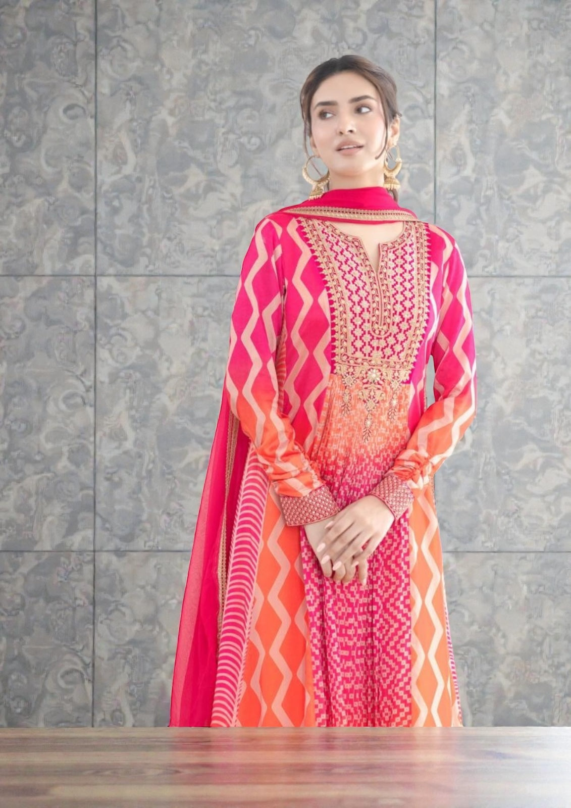 Saawan : Chinon silk long gowns