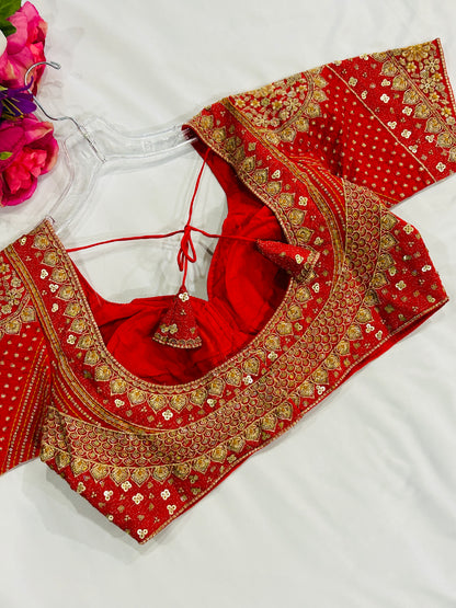 Heavy embroidery work blouse