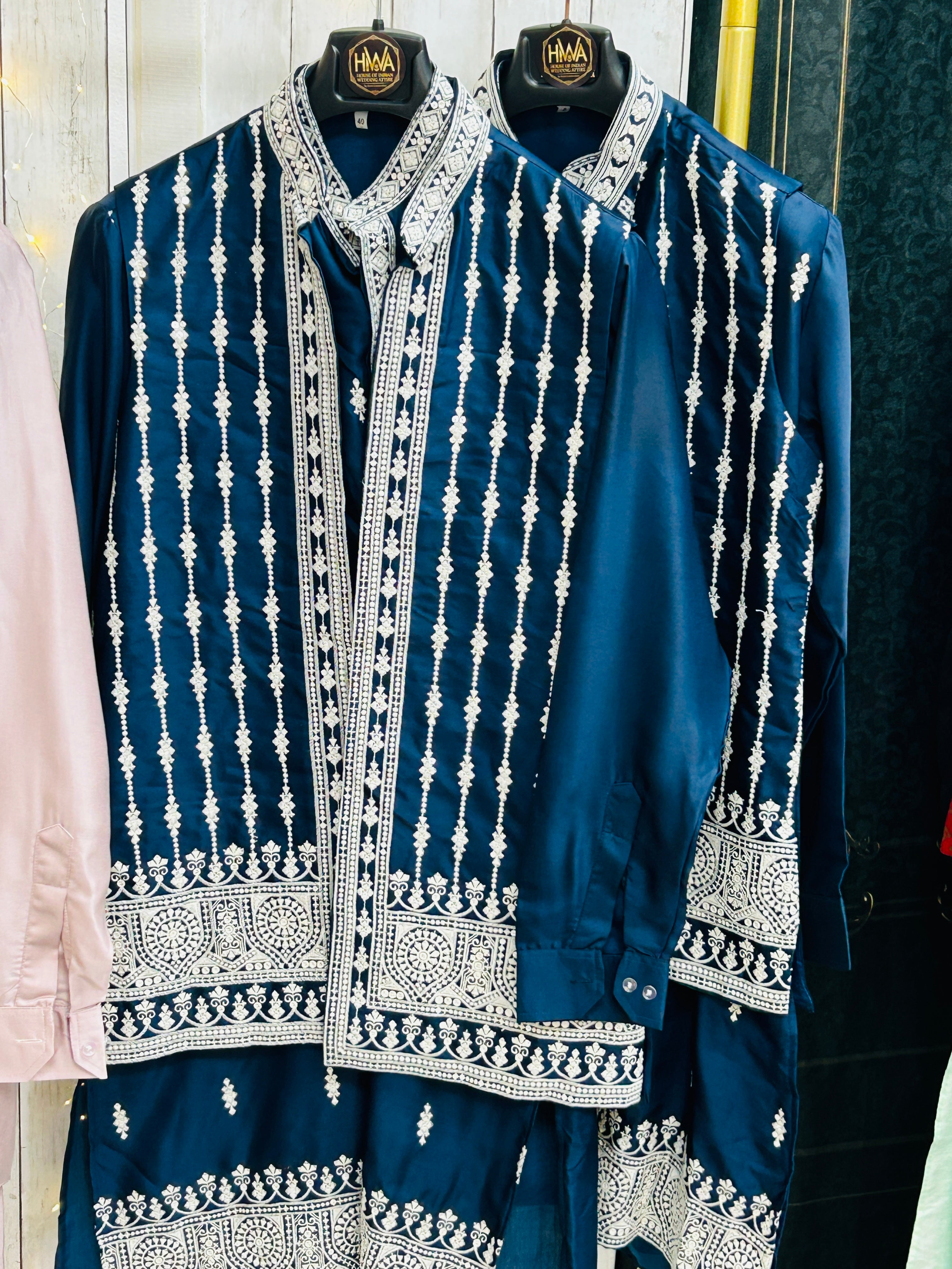 Half jacket kurta set / sherwani