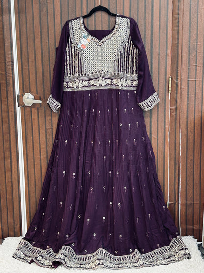 Party wear long dress : Long kurti set