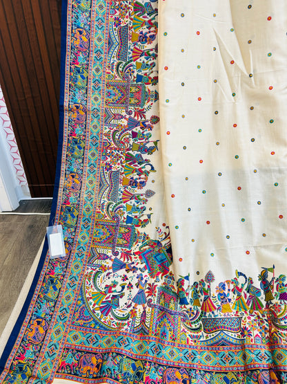 Dola silk saree with doli barat print