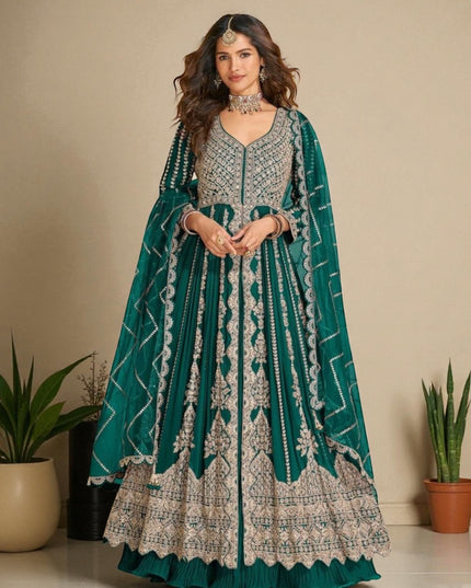 Wedding collection: Mirza: heavy party wear Anarkali dresses