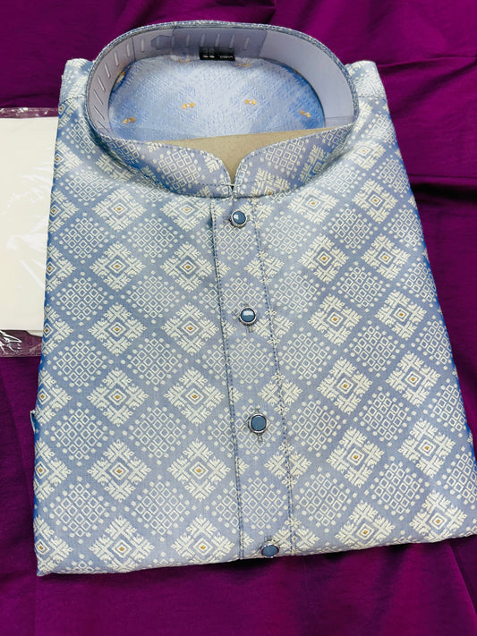 Light blue kurta pajama set