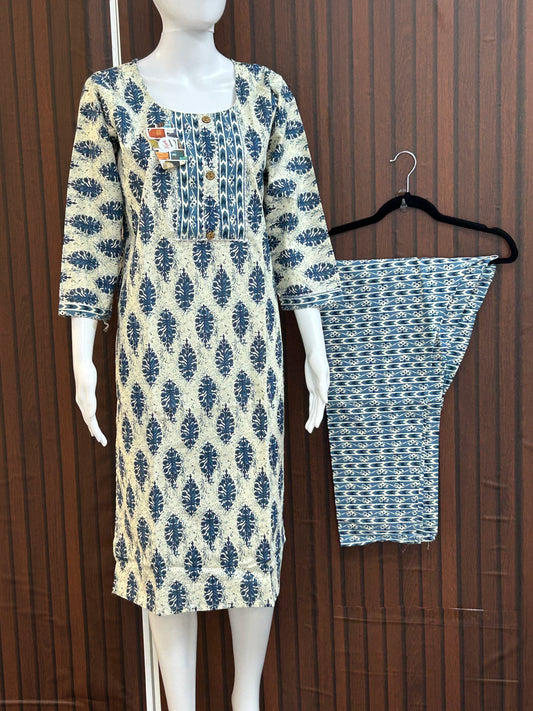 Pure cotton Kurti pant set