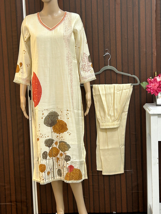 Modal silk salwar set