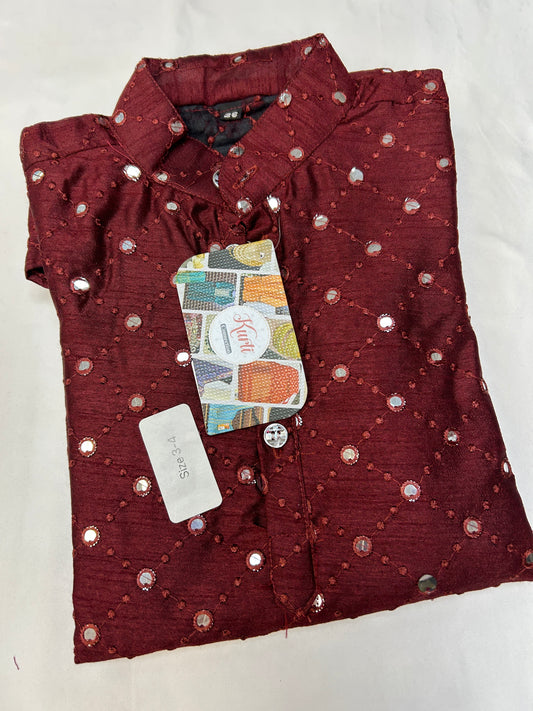 Silk kurta for kids