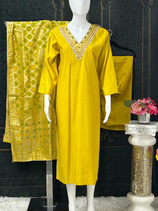 Modal silk suit
