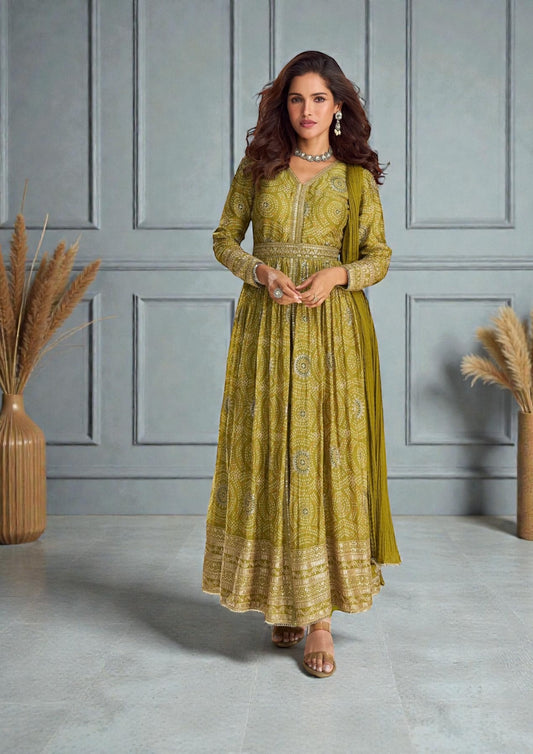 Chiffon Party wear salwar set | Anarkali