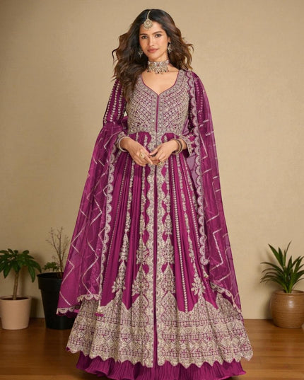 Wedding collection: Mirza: heavy party wear Anarkali dresses