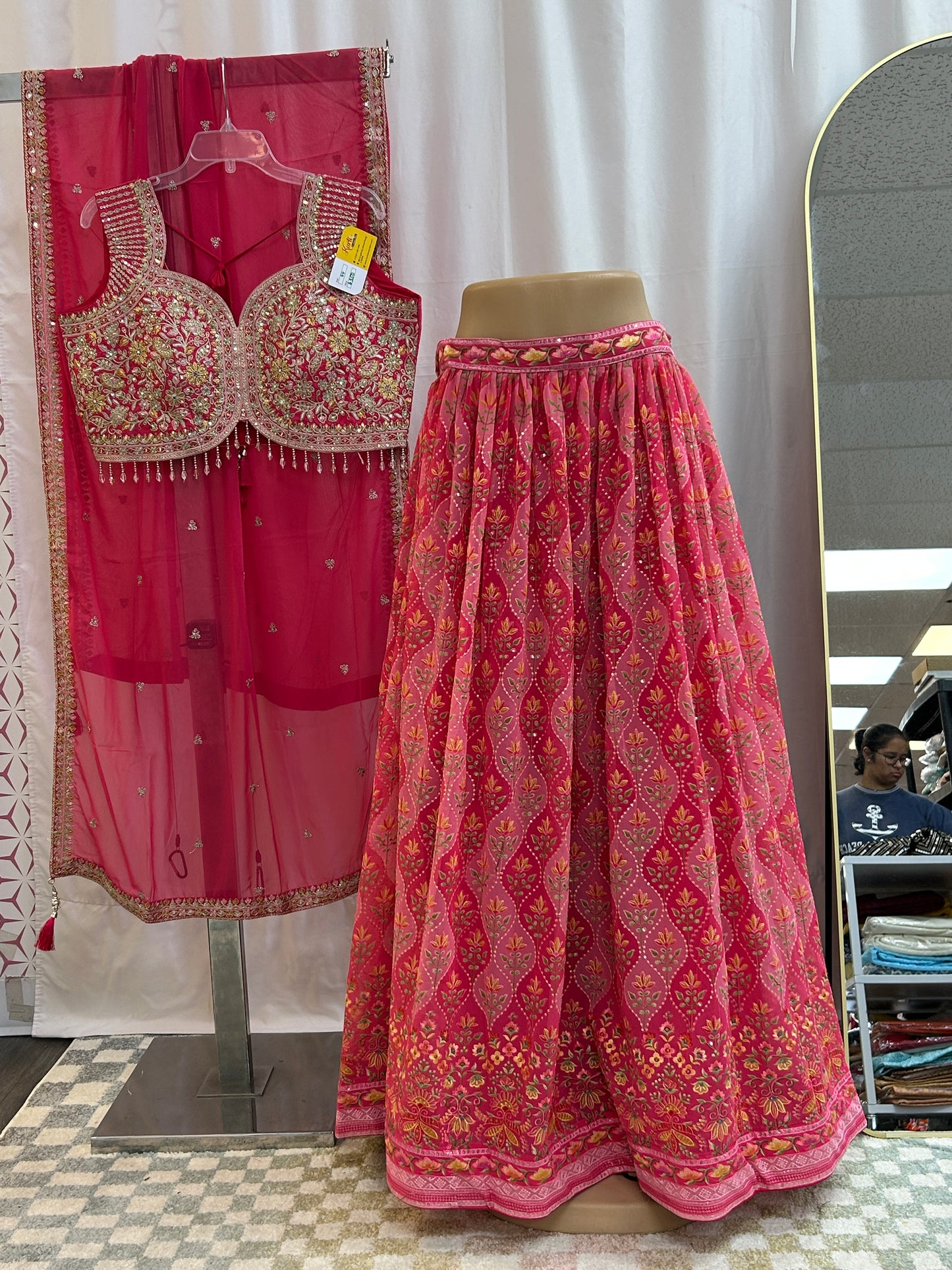 Chiffon lehenga Choli set