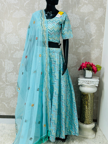 Chaniya choli set : silk lehenga choli