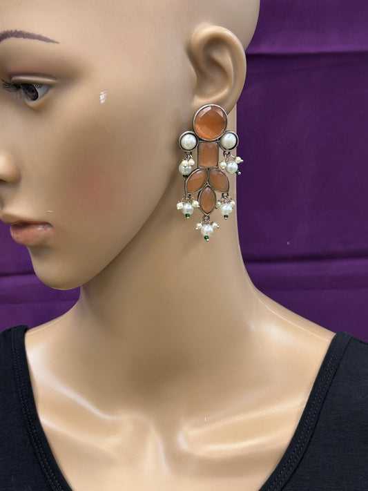 Oxidized earrings | Indian jewelry