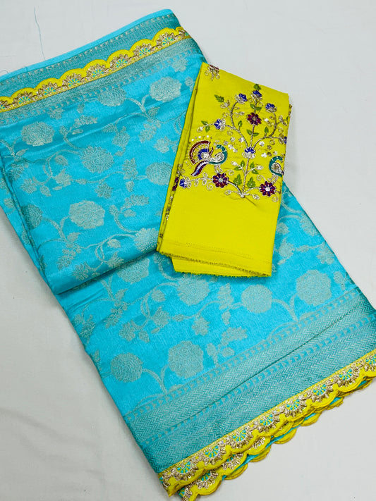 Party wear silk saree