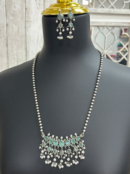 Oxidized necklace set