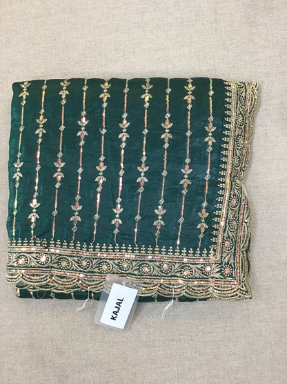 Crape silk saree