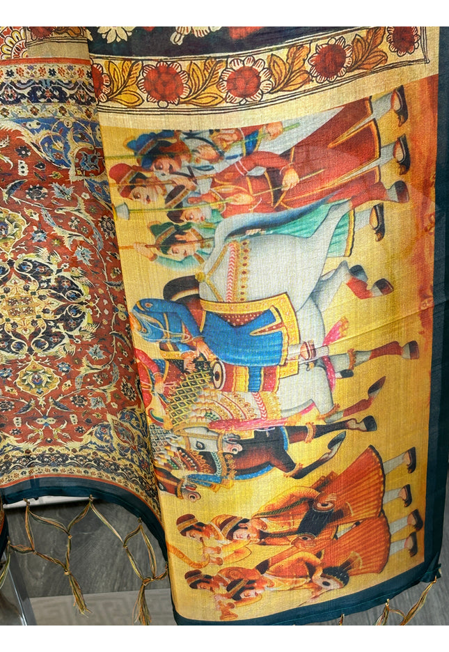 Silk dupatta : digital print