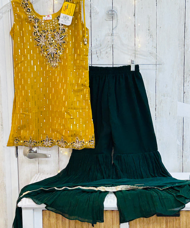 Kids sharara suit (girls age 6/7 years)