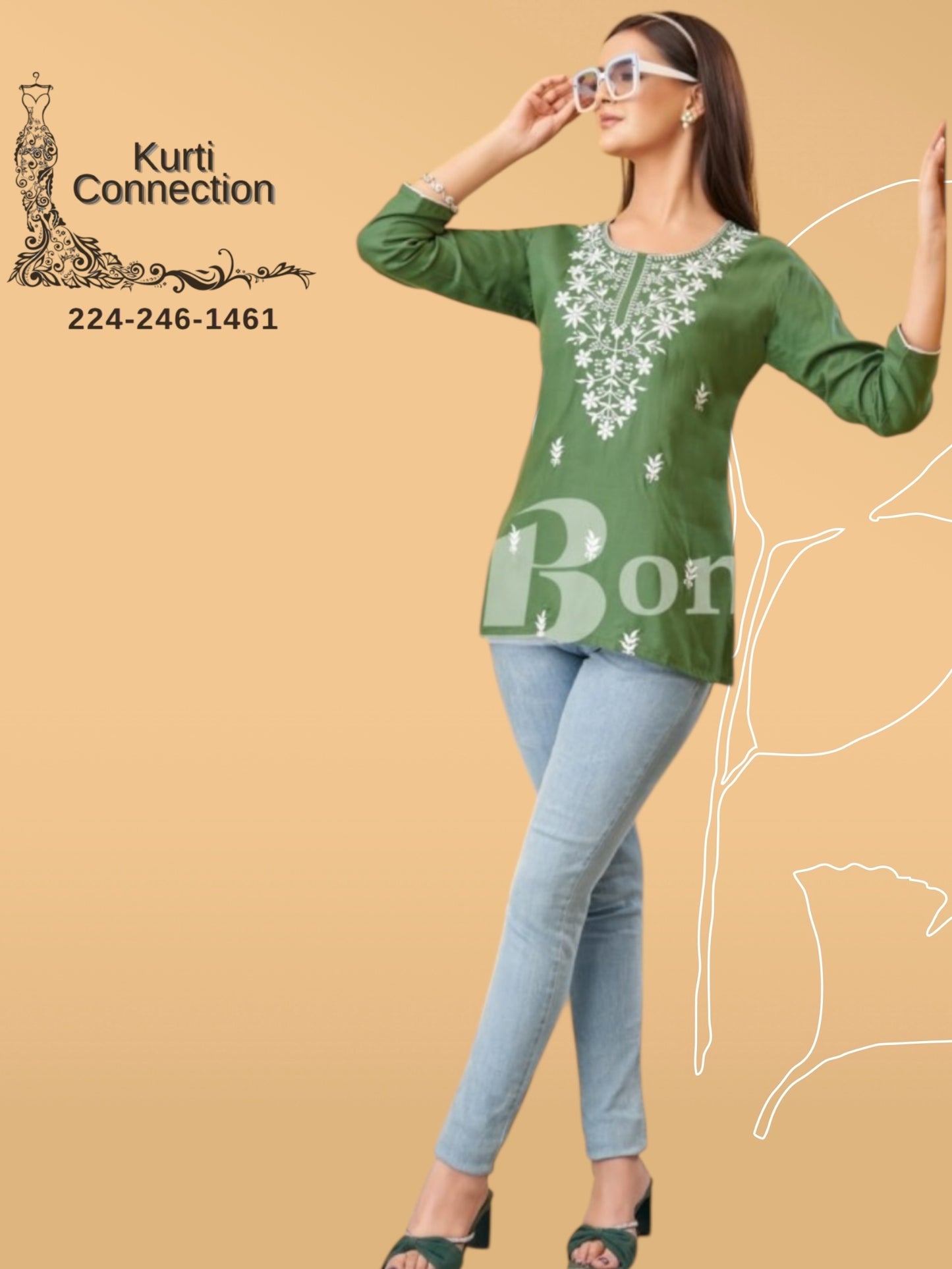 Aisha: short Kurti