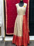 Kanjivaram silk long gown