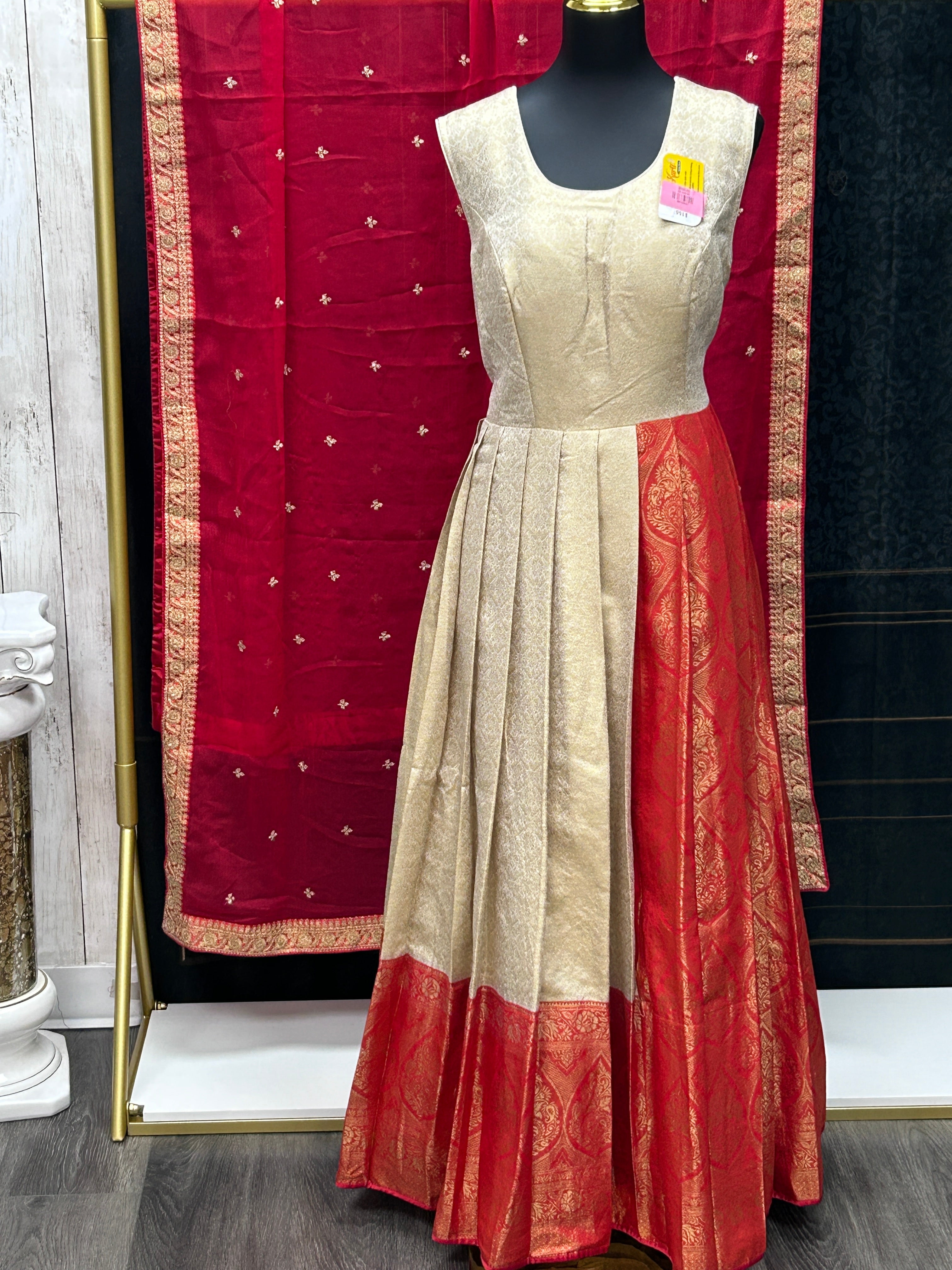 Kanjivaram silk long gown