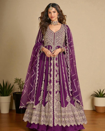 Wedding collection: Mirza: heavy party wear Anarkali dresses