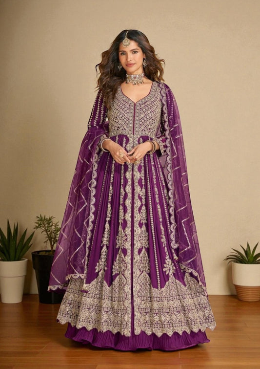 Wedding collection: Mirza: heavy party wear Anarkali dresses