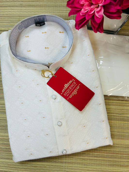 Off white kurta set