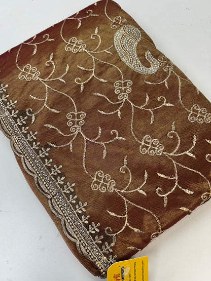 Shimmer silk saree : cocktail saree