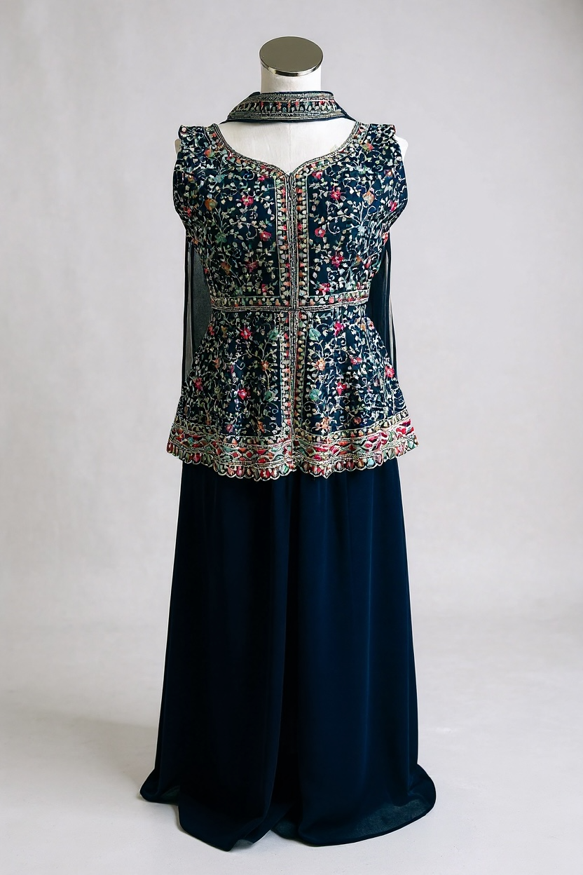 Party wear sharara set by Kurti Connection USA