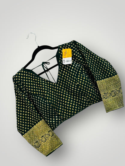Bottle Green : chiffon blouse