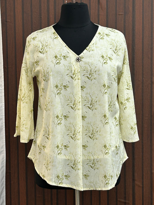 Chiffon short kurti top