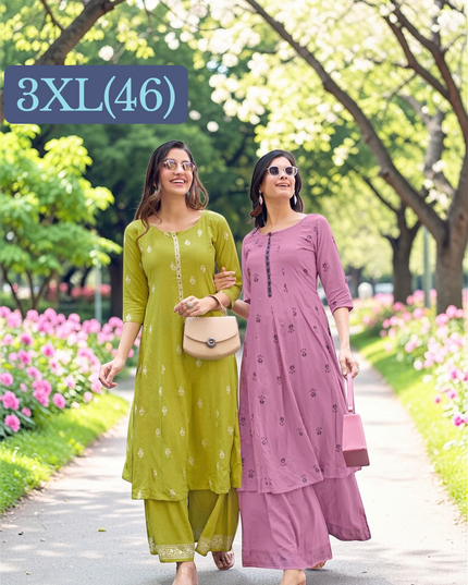 Summer Cotton Kurti plazzo set