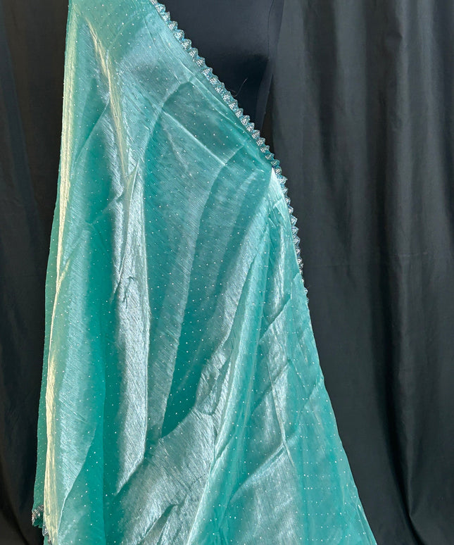 Tissue organza saree by Kurti Connection USA