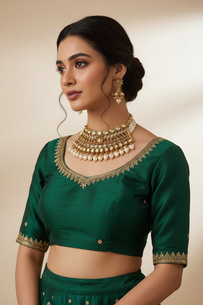 Traditional Kundan choker necklace set