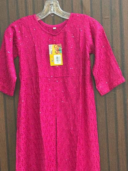 Chikankari kurti for girls